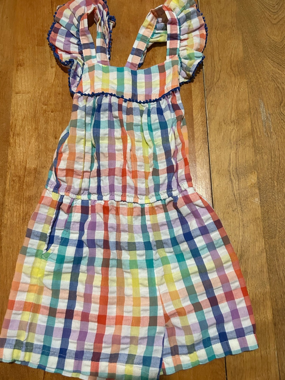 Cat & Jack Multicolor Gingham Romper